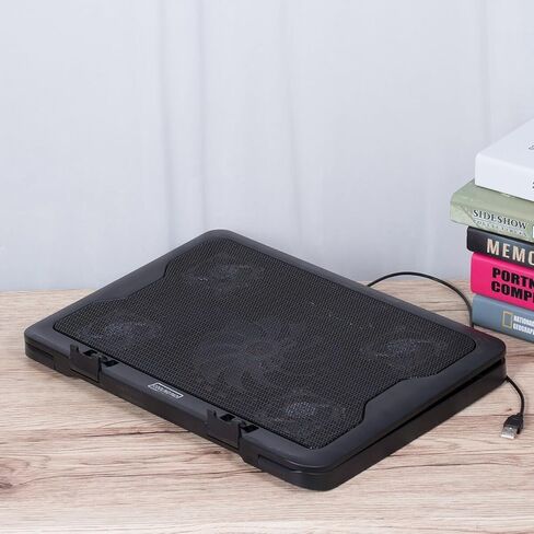 قاعدة تبريد للكمبيوتر المحمول مع مراوح USB موفرة للطاقة، حامل مروحة تبريد للكمبيوتر المحمول لتبديد حرارة الكمبيوتر المحمول، حصيرة تبريد سهلة التركيب in Kuwait