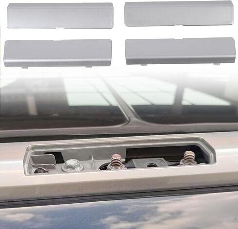L2R for Toyota Highlander (2020-2024) Roof Rack Rails End Cap Leg Cover Protector Shell Plastic Car Exterior Accessories 4PCS Only Fit OEM Roof Racks (Silver) in Kuwait