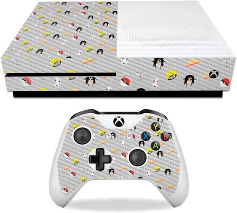 غلاف MightySkins من ألياف الكربون لجهاز Microsoft Xbox One S - Anime Fan | لمسة نهائية واقية ومتينة من ألياف الكربون | سهل التطبيق والإزالة وتغيير الأنماط | صنع في الولايات المتحدة الأمريكية in Saudi Arabia