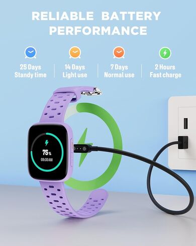 BIGGERFIVE Kids Watch No Phone Needed, 1.8" Amoled Smart Fitness Watch Pedometer, Heart Rate, Sleep Tracker, 30m Waterproof, Step Counter, Puzzle Games, 100+ Dials, Gifts for Boys Girls 5-16, Blue in Kuwait