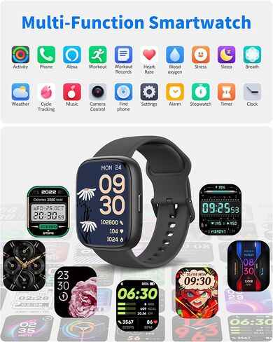 Smart Watch for Men and Women, Bluetooth Call & Alexa Built-in Fitness Tracker with 1.83" HD Touchscreen, Sleep Monitor, 100+ Sports Modes, IP68 Waterproof Smartwatch (Starlight) in Kuwait