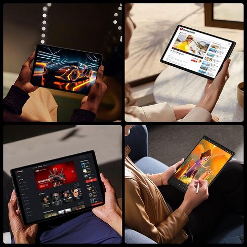 تابلت أندرويد 15، تابلت بشاشة 11 بوصة 2K FHD، ذاكرة وصول عشوائي 36 جيجابايت، 256 جيجابايت ذاكرة وصول عشوائي، ثماني النواة T615، 2 في 1 مع لوحة مفاتيح، 8000 مللي أمبير، 5G واي فاي وكاميرا 16 ميجابكسل، Widevine L1 Netflix HD للبث باللون الأسود in Saudi Arabia