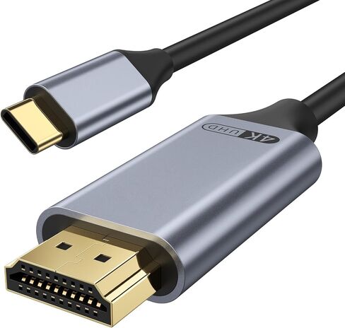 كابل وانمي USB C إلى HDMI 6.5 قدم | سلك USB من النوع C عالي السرعة 4K إلى HDMI [متوافق مع Thunderbolt 3/4/5] لهاتف iPhone 15/16 وMacBook وiMac وiPad Pro وGalaxy S25/24/23/S22 (60 هرتز) in Saudi Arabia