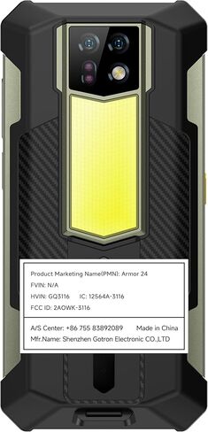 Ulefone Armor 24 هاتف قوي ببطارية 22000 مللي أمبير في الساعة، ضوء تخييم، ذاكرة وصول عشوائي 24 جيجابايت + ذاكرة وصول عشوائي 256 جيجابايت، شاشة 6.78 بوصة FHD + 120 هرتز، كاميرا رئيسية 64 ميجابكسل + كاميرا رؤية ليلية 64 ميجابكسل، هاتف ذكي Android 14 متين NFC in Saudi Arabia