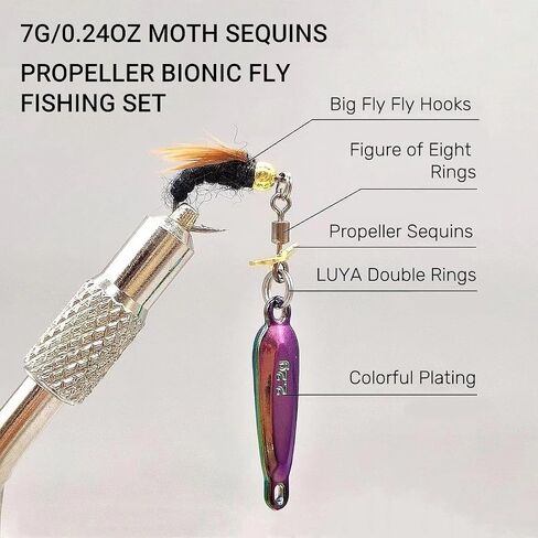 5PCS Spinners-Spinnerbaits Lures-Swimming or Jigging Fishing Spinners with Two-Way Spinning Spoons System-Outdoor Fishing Enthusiast, Colorful in Saudi Arabia