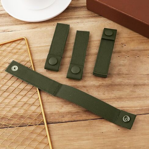 4pcs MOLLE Snap Straps, MOLLE Attachment Straps for Backpack MOLLE Straps Polyester Reusable MOLLE Webbing Straps Backpack Strap Attachment Connectors for MOLLE (Dark Green) in Saudi Arabia