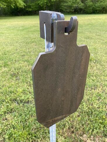 Magnum Target 12"x7" 3/8" AR500 IDPA/IPSC Steel Shooting Range Target w/T-Post Hook in Saudi Arabia
