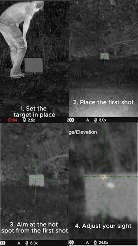 هدف حراري سريع صفر للمناظير الحرارية، 13 × 13، قابل لإعادة الاستخدام، صفر طلقة، سهل التركيب in Saudi Arabia