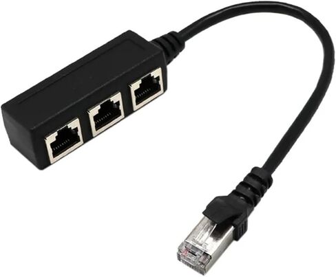 3+1 RJ45 Splitter LAN Ethernet Network RJ45 Connector Extender Adapter(1 to 3) in Saudi Arabia
