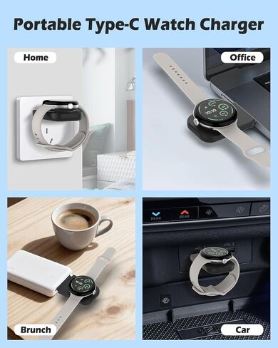 Wireless Charger for Google - Foldable 3 in 1 Wireless Charging Station Compatible with Google Pixel Watch 3/2, for Pixel 9 Pro XL/9/Fold/8/7/7A/6 Pro, Pixel Buds Pro/2 (Not for Pixel Watch 1) in Saudi Arabia