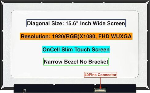 EM EMAJOR TECH New Screen Replacement for HP 15-FD0127DX 1920X1080 FHD OnCell Touch LCD LED Display with Set of Tape and Tools in Saudi Arabia