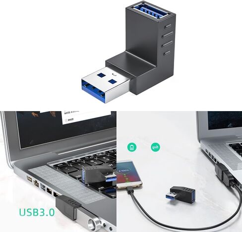 90 درجة USB3.0/2. محول USB3./2. أنثى إلى ذكر تمديد موصل مقرنة محول موصل موسع in Kuwait