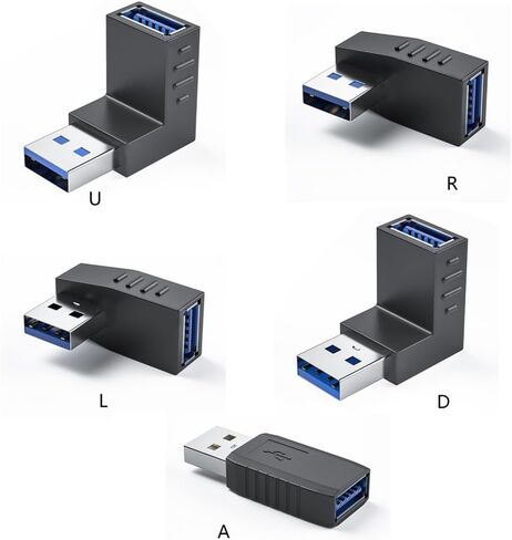 90 درجة USB3.0/2. محول USB3./2. أنثى إلى ذكر تمديد موصل مقرنة محول موصل موسع in Kuwait