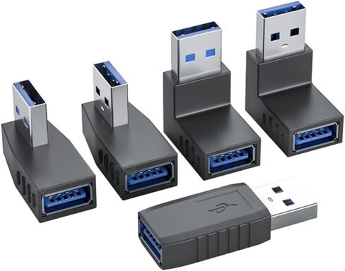 90 درجة USB3.0/2. محول USB3./2. أنثى إلى ذكر تمديد موصل مقرنة محول موصل موسع in Kuwait