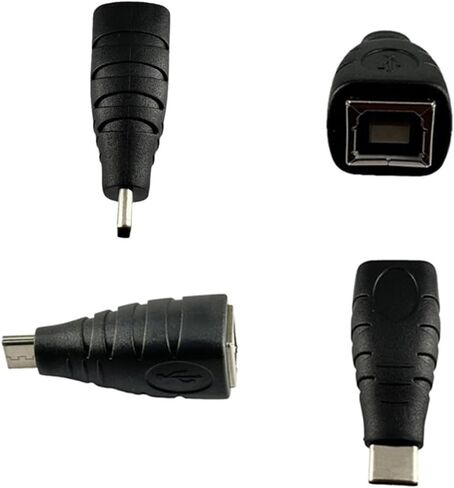 محول طابعة USB C نوع ذكر إلى B أنثى قابس الطباعة للطابعة الماسح الضوئي B إلى in Kuwait