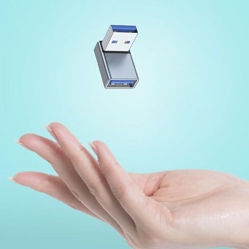 محول USB 3.0 بزاوية قائمة 90 درجة ذكر إلى أنثى موصل مقرنة لشواحن الكمبيوتر المحمول USB in Kuwait