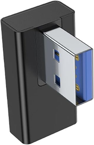 محول USB 3.0 بزاوية قائمة 90 درجة ذكر إلى أنثى موصل مقرنة لشواحن الكمبيوتر المحمول USB in Kuwait