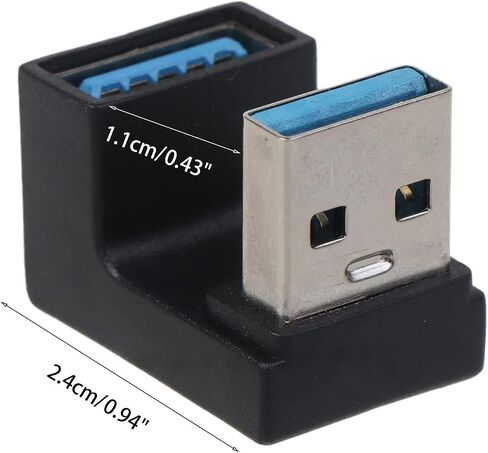 5Gbps Up & Down 180 Degree Angled USB 3.0 Adapter A Male to Female Extension Connector Work for LTE to in Saudi Arabia