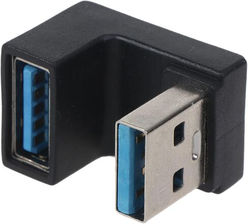 5Gbps Up & Down 180 Degree Angled USB 3.0 Adapter A Male to Female Extension Connector Work for LTE to in Saudi Arabia