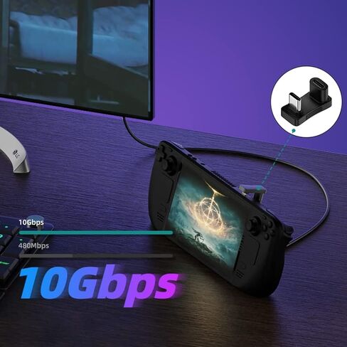 محول 100 وات من النوع C لشواحن USB واحد إلى اثنين لوحدة التحكم في الألعاب من النوع c ذكر إلى أنثى in Kuwait