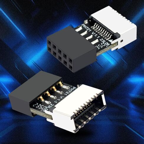Compact USB2.0 9PIN Male to TypeE 20Pin Female Converter Portable and Dependable in Saudi Arabia