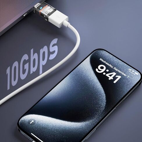 محول صغير مع مؤشرات ضوء USB C ذكر إلى USB 3.2 أنثى 120 واط محول شحن نقل سريع للبيانات in Saudi Arabia