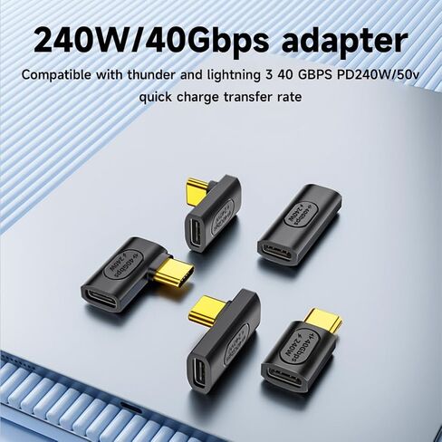 High-Speed USB C Male to Female Extender Adapter Connector 240w Charging and 40Gbps Data Transmission Charging in Saudi Arabia