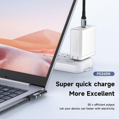 High-Speed USB C Male to Female Extender Adapter Connector 240w Charging and 40Gbps Data Transmission Charging in Saudi Arabia