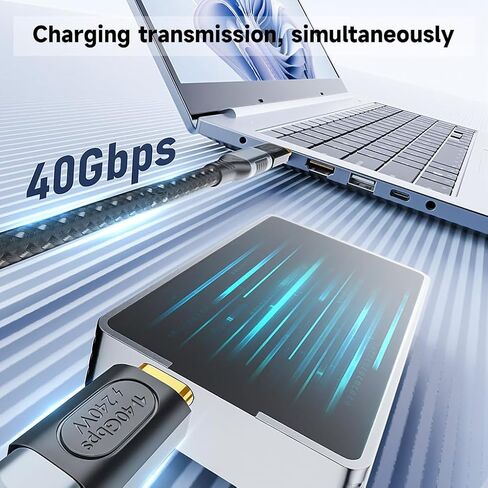High-Speed USB C Male to Female Extender Adapter Connector 240w Charging and 40Gbps Data Transmission Charging in Saudi Arabia