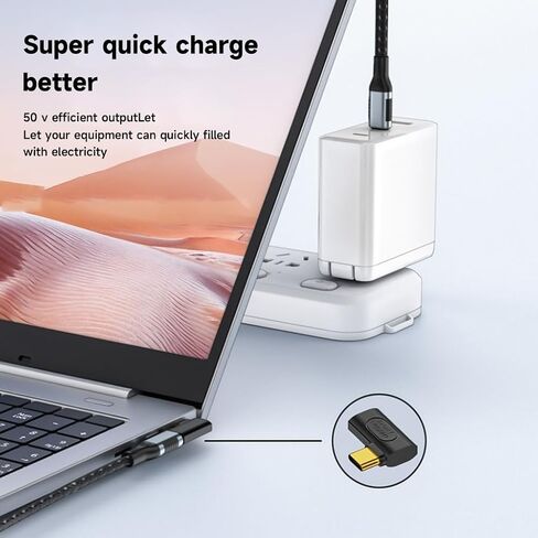 High-Speed USB C Male to Female Extender Adapter Connector 240w Charging and 40Gbps Data Transmission Charging in Saudi Arabia