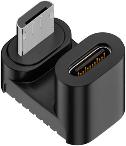 محول من النوع C أنثى إلى USB ذكر 480 ميجابت في الثانية من النوع إلى زاوية 90 درجة لتوفير مساحة موصل التمديد in Kuwait