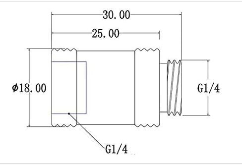 Bykski G 1/4in. Male/Female Extension Coupler - 25mm (B-EXJ-25) - White in Saudi Arabia
