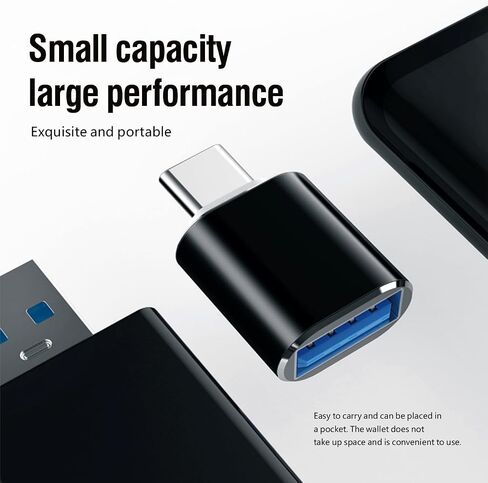 USB C Male to USB 3 Female Adapter,USB toType C Charger Cable Converter,High-Speed Plug and Play,Compatible with Multiple Devices-2 Pack/Grey in Saudi Arabia