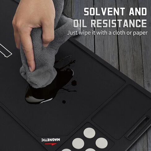 حصيرة تنظيف المسدس/البندقية من Tacsnake، وسادة مغناطيسية تكتيكية مطاطية مضادة للانزلاق، حصيرة إصلاح مطاطية لمجموعات تنظيف البندقية in Kuwait