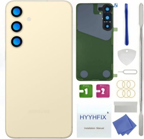 Galaxy S24 Back Glass Replacement for Samsung Galaxy S24 Rear Back Cover Glass Waterproof and Camera Lens+Professional Repair Tool Kit (Cobalt Violet) in Kuwait