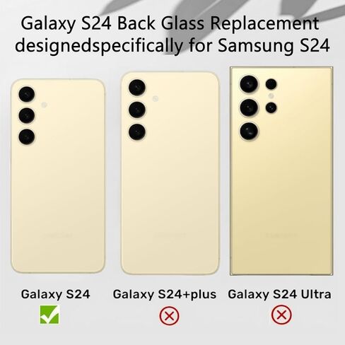 Galaxy S24 Back Glass Replacement for Samsung Galaxy S24 Rear Back Cover Glass Waterproof and Camera Lens+Professional Repair Tool Kit (Cobalt Violet) in Kuwait