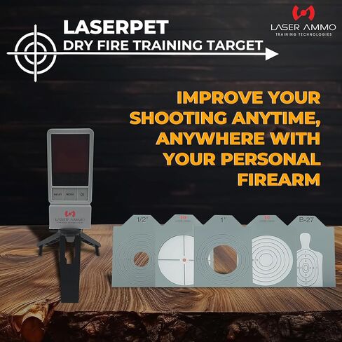 LaserPET/LaserPET II هدف التدريب على الحرائق الجافة، نظام تدريب إلكتروني شخصي متوافق مع الليزر المتعدد، يحسن إطلاق النار في أي وقت وفي أي مكان باستخدام سلاحك الناري الشخصي in Saudi Arabia