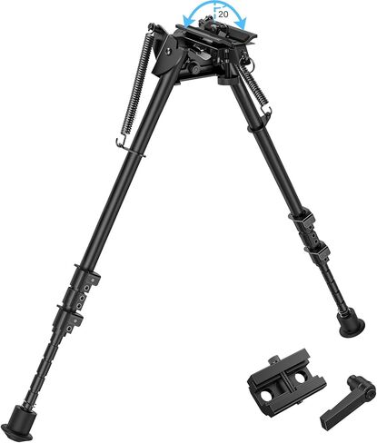 CVLIFE Rifle Bipod مع إمالة محورية، ومسمار دوار، ورافعة قفل S قابلة للفصل من أجل الثبات والتصويب على الهدف in Kuwait