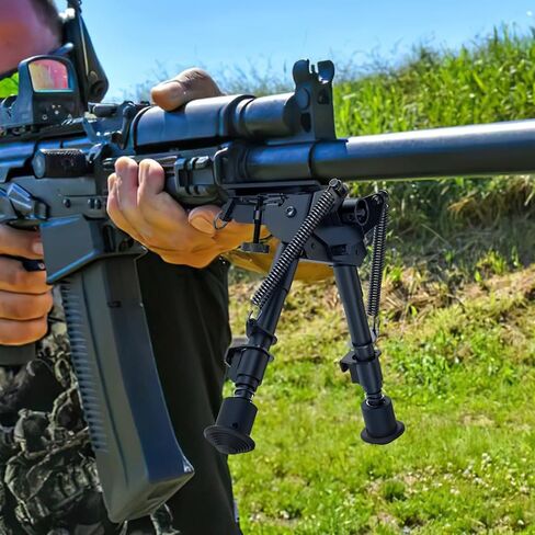 CVLIFE Rifle Bipod مع إمالة محورية، ومسمار دوار، ورافعة قفل S قابلة للفصل من أجل الثبات والتصويب على الهدف in Kuwait