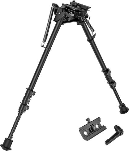 CVLIFE Rifle Bipod مع إمالة محورية، ومسمار دوار، ورافعة قفل S قابلة للفصل من أجل الثبات والتصويب على الهدف in Kuwait