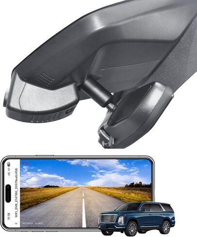 4K Front & 2K Rear 2 Channel HDR Dash Cam, Dual STARVIS 2 IMX678 IMX675, for Cadillac Escalade/Escalade ESV 2015-2020(Model B), 5GHz WiFi, GPS, 128GB Card in Kuwait