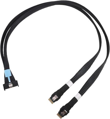 Yunseity كابل PCIe مزدوج مستقيم لـ 32GT / s، كابل مزدوج 38Pin مرن للخوادم وأنظمة التخزين ومراكز البيانات ونقل البيانات لمسافات طويلة 60 سم in Saudi Arabia