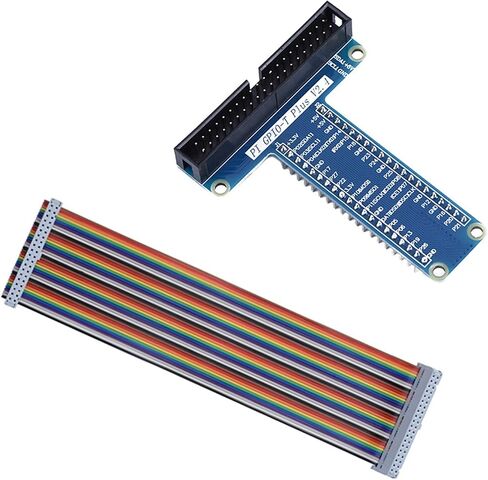 Zunate 40Pin Ribbon Flat Cable for 1B 2B/ 3B, Rainbow Looking Copper Core Cable for Extending Input/Output Port in Saudi Arabia