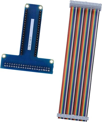 Zunate 40Pin Ribbon Flat Cable for 1B 2B/ 3B, Rainbow Looking Copper Core Cable for Extending Input/Output Port in Saudi Arabia