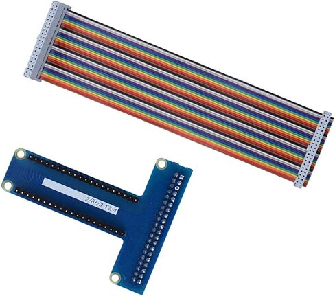 Zunate 40Pin Ribbon Flat Cable for 1B 2B/ 3B, Rainbow Looking Copper Core Cable for Extending Input/Output Port in Saudi Arabia