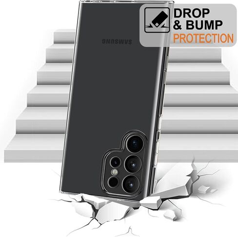 TENOC Phone Case for Samsung Galaxy S22 Ultra, Clear Case Shockproof Protective Bumper Slim Cover in Saudi Arabia