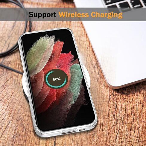 TENOC Phone Case for Samsung Galaxy S22 Ultra, Clear Case Shockproof Protective Bumper Slim Cover in Saudi Arabia