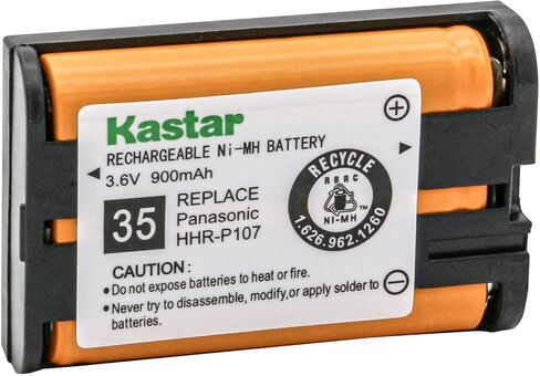 Kastar 2-Pack HHR-P107A استبدال البطارية لباناسونيك KX-TG3031 KXTG3031 KX-TG3031S KXTG3031S KX-TG3031-01 KX-TG3031-02 KX-TG3031-03 KX-TG3031-04 KX-TG3031-05 KX-TG3031-06 هاتف منزلي in Saudi Arabia