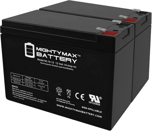 Mighty Max Battery 12V 10AH SLA Replacement Battery for APC Back-UPS ES BE550R - 2 Pack in Saudi Arabia