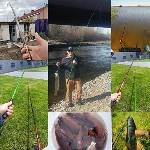 Goture//Telescopic Tenkara Fishing Rod Kit//Ultralight Travel Fishing Rod,Portable Collapsible Bass Crappie Rod, Carbon Fiber Inshore Stream Trout Pole 10 12 15 18 21 24 Free Tip Set(Top 3 Segment) in Saudi Arabia